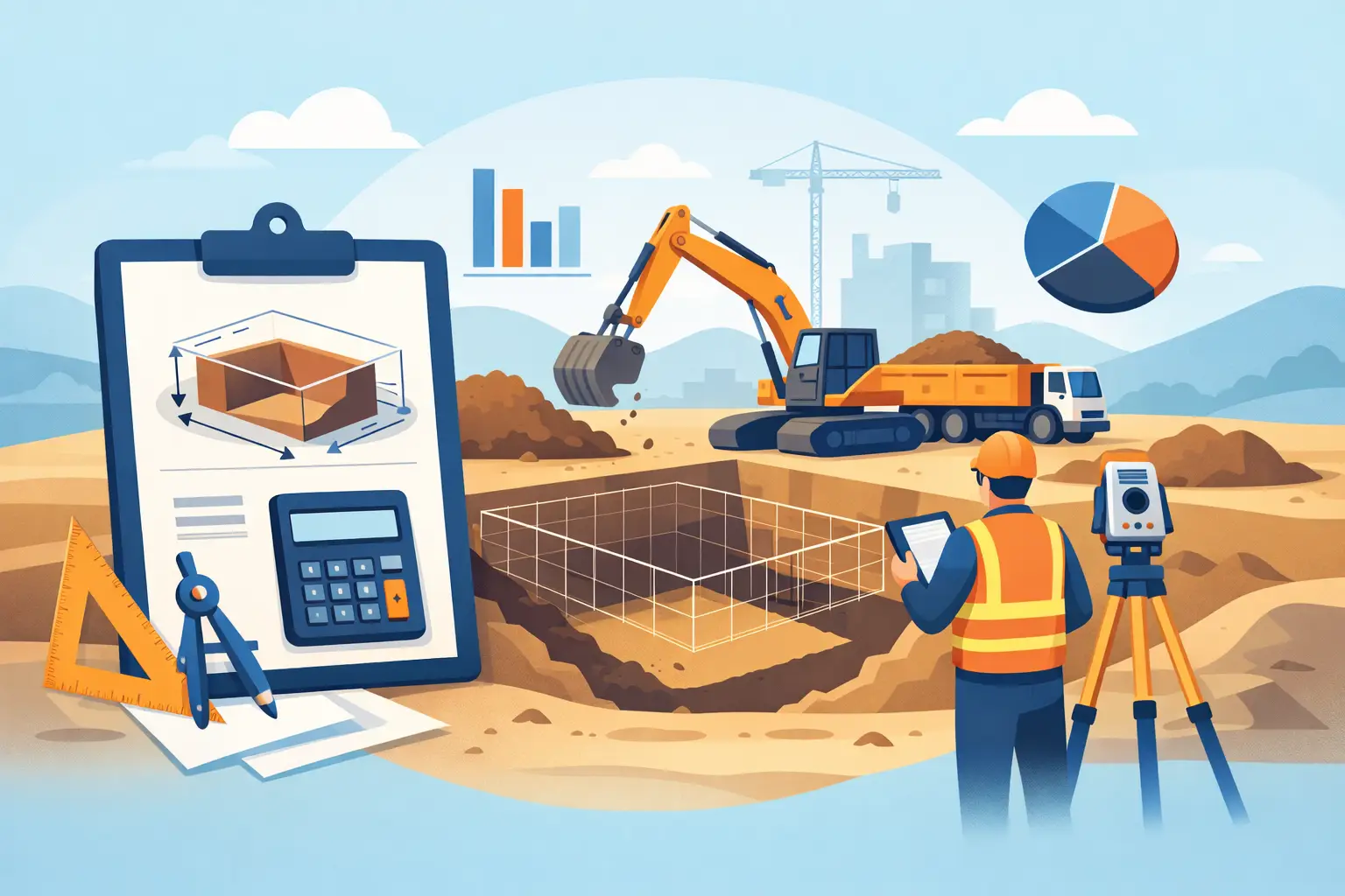 How to Calculate Excavation Volume on Site