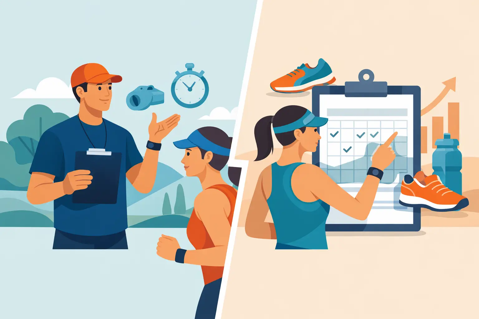 Running Coach Versus Training Plan: Which Wins?