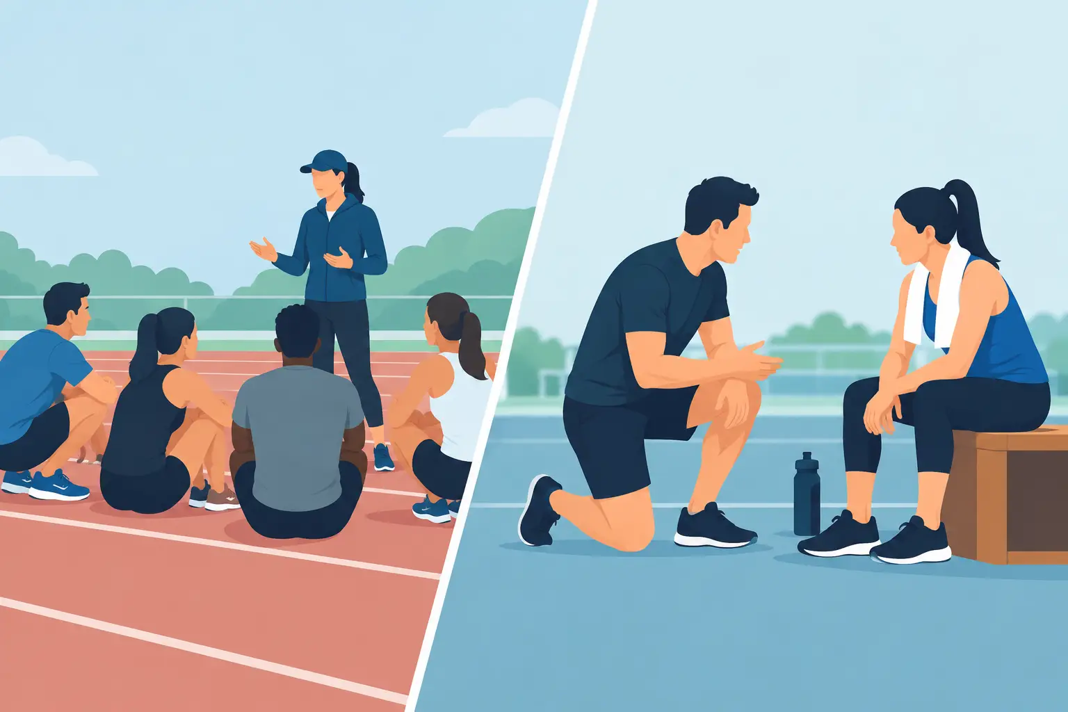 Group Coaching Versus One to One for Athletes