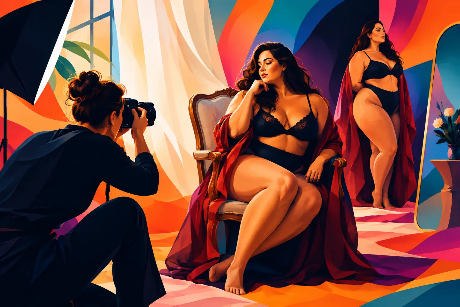 Najlepsze pozy dla krągłych kobiet w boudoir