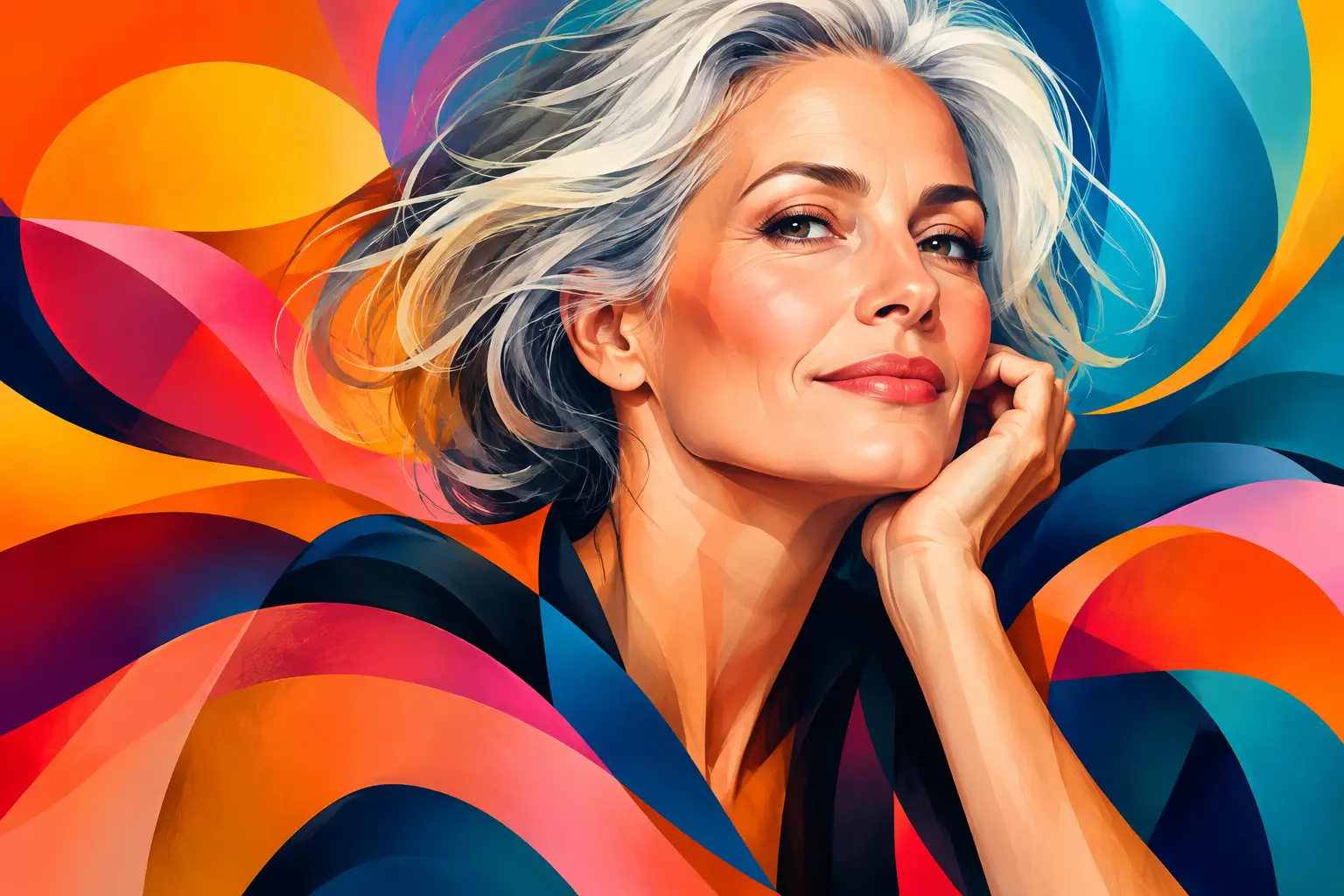 Portret dojrzałej kobiety - piękno bez udawania