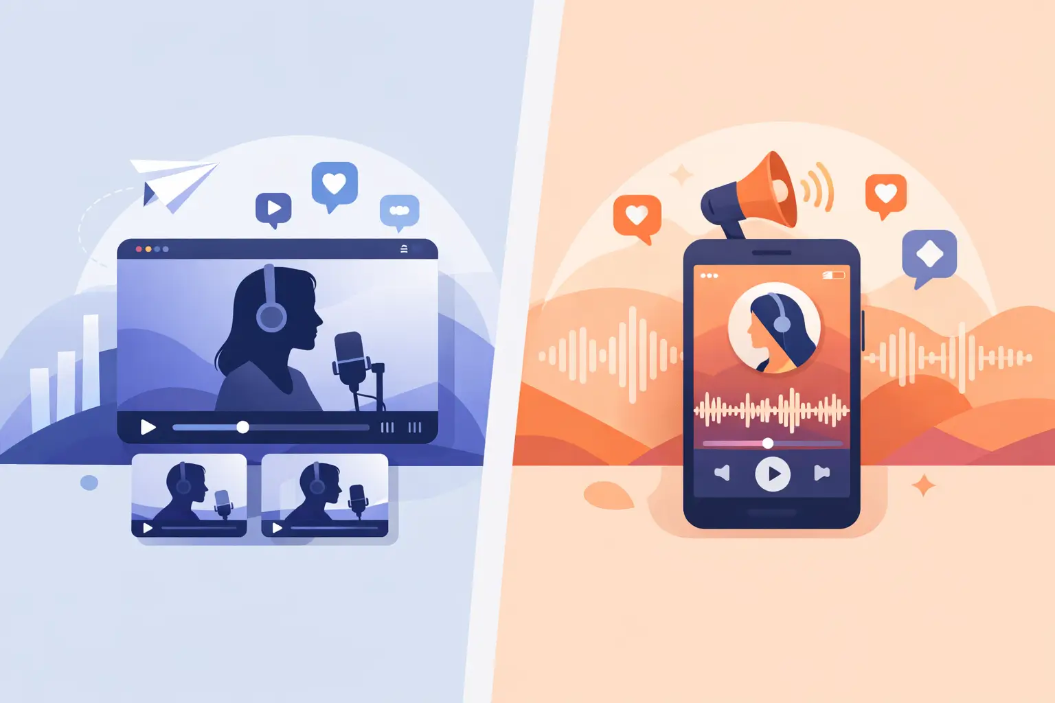 Podcast Clips vs Audiograms: Which Drives Reach?
