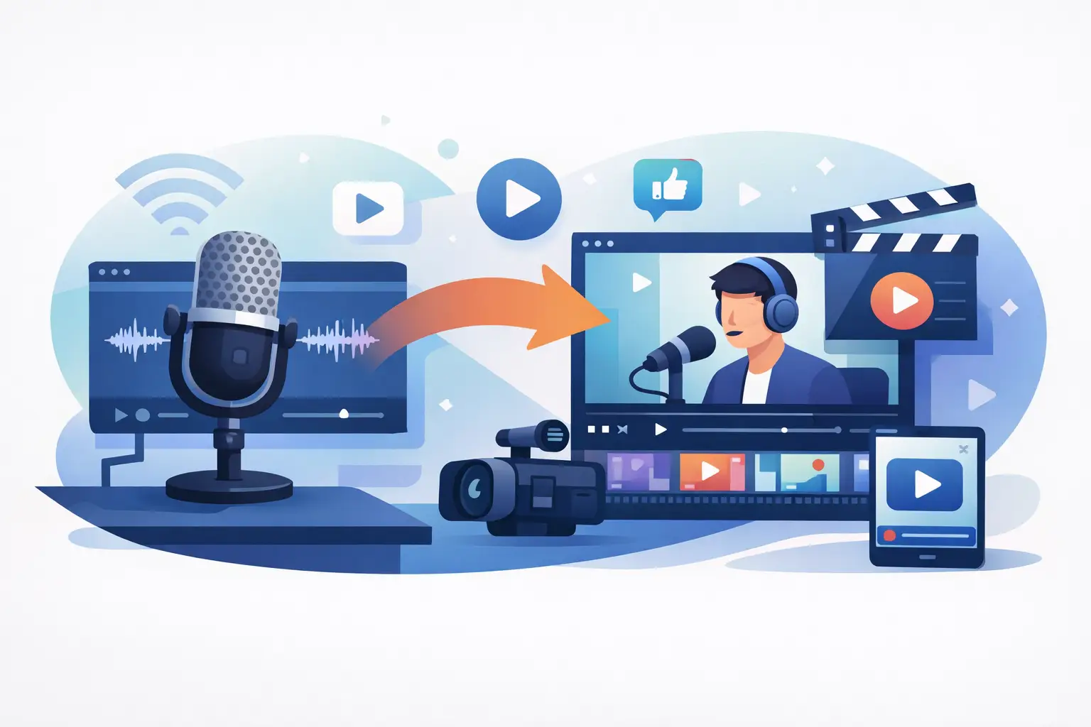 How to Convert Podcast to Video Clips