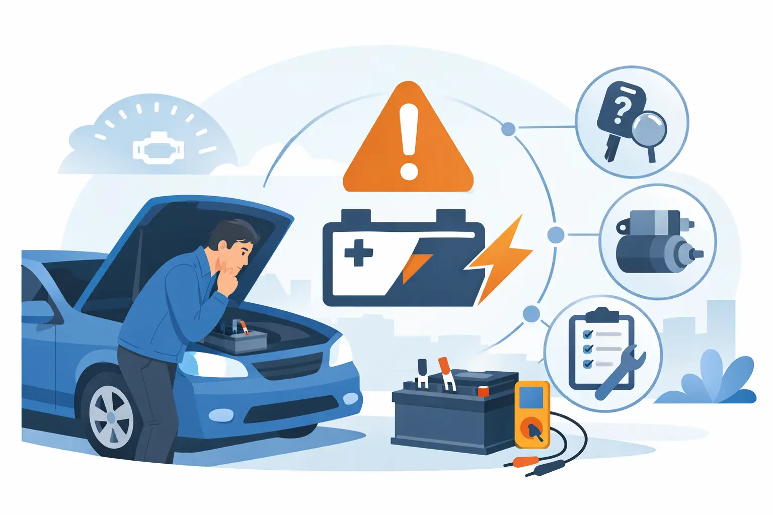 Batterie auto ne démarre pas : que vérifier?