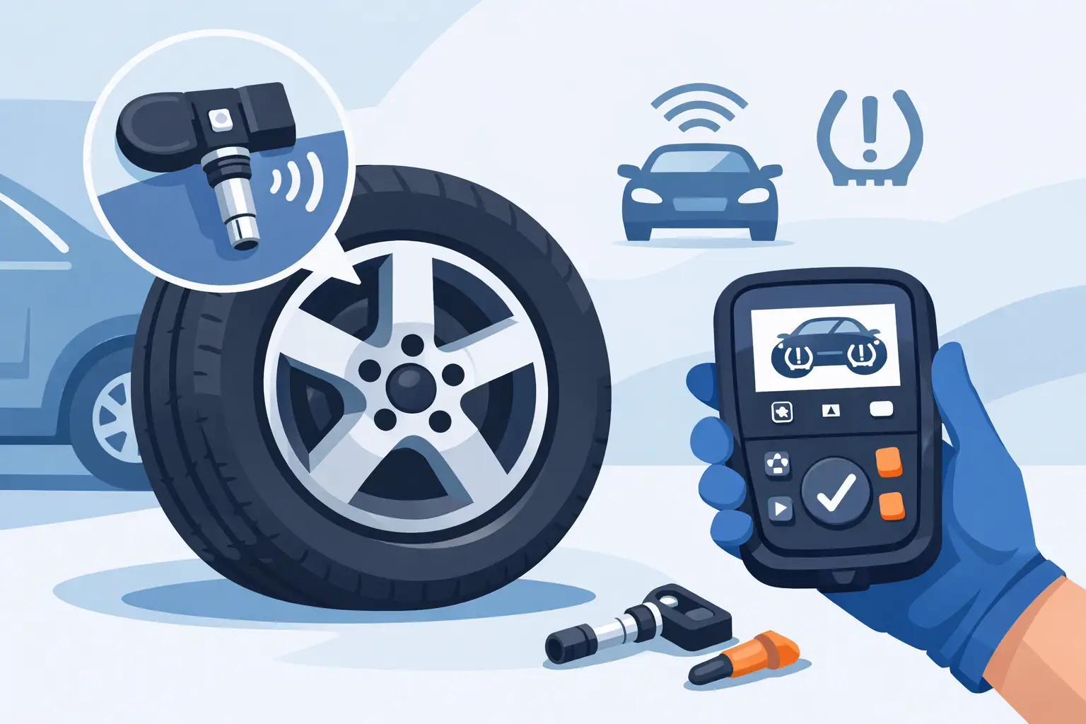 Installer des capteurs TPMS correctement