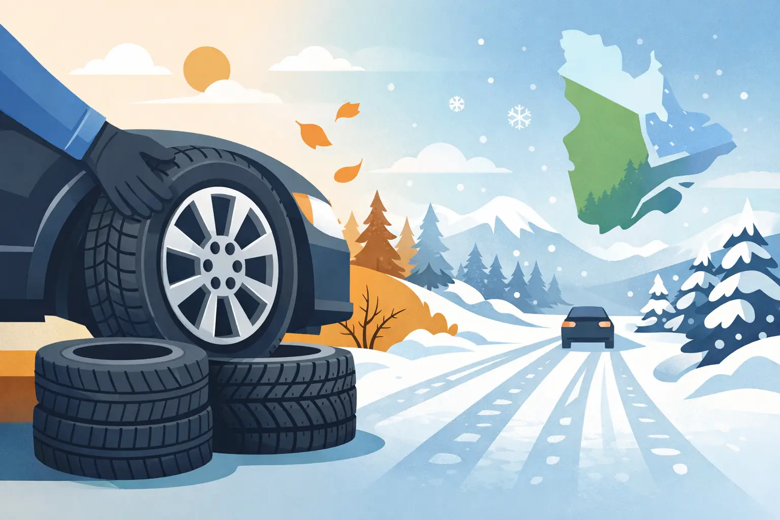 Quand installer pneus hiver au Québec