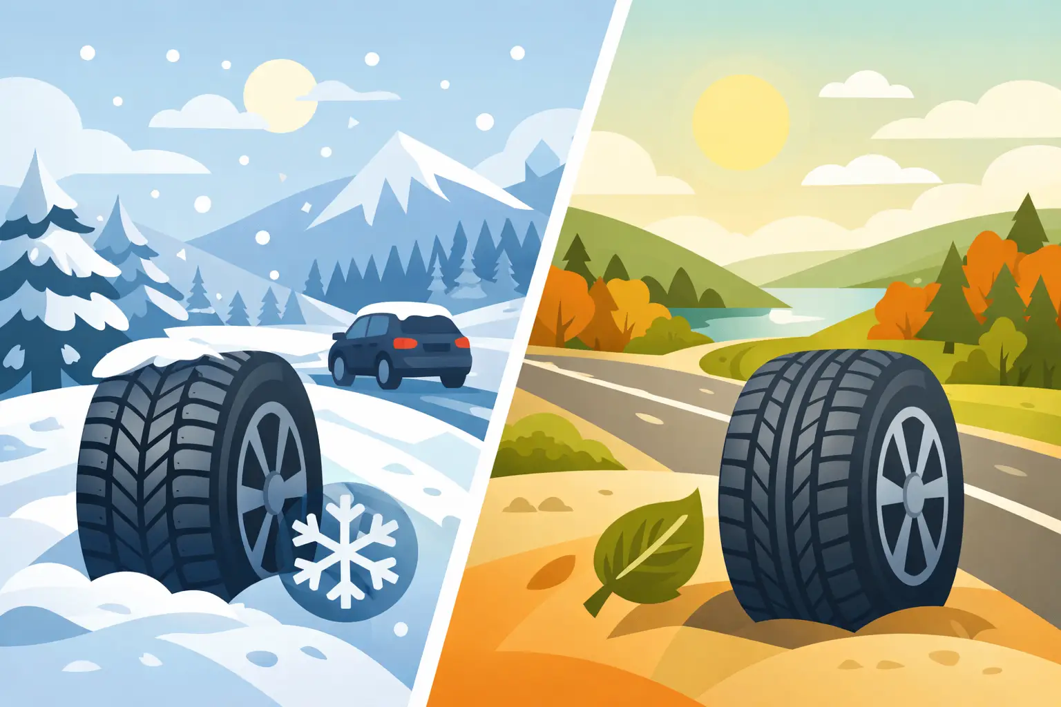 Pneus hiver ou quatre saisons au Québec?