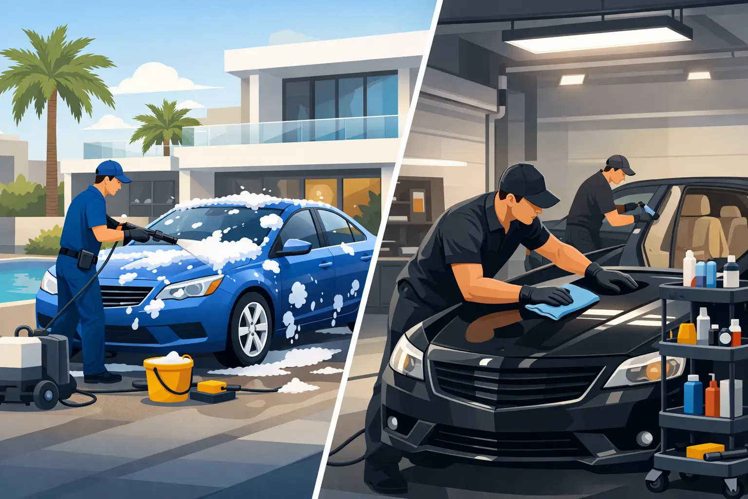 Car Wash Versus Detailing: What Your Car Needs