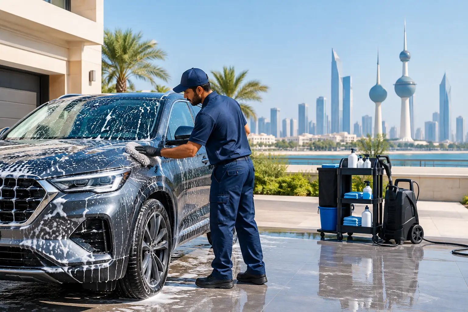 How to Request Car Wash Service in Kuwait