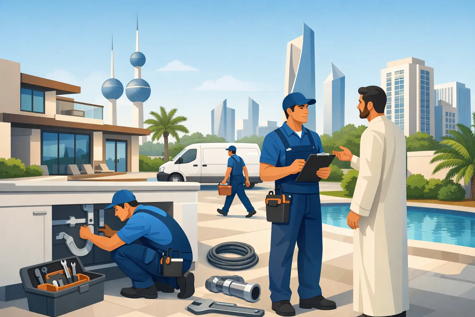 How to Request Plumbing Help for Kuwait Properties