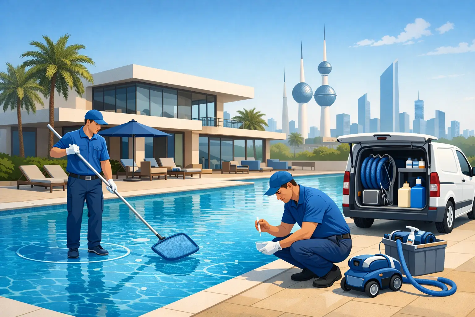 Pool Cleaning Kuwait: What Regular Service Covers