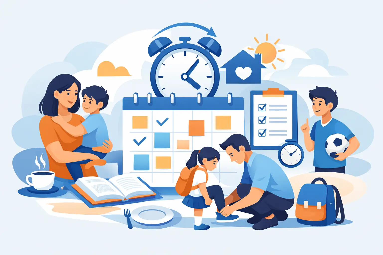 Come organizzare la routine familiare bene