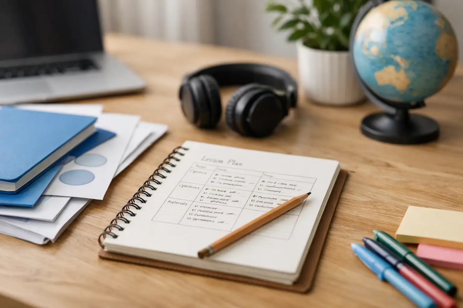 Example Personalised Lesson Plan for Beginners