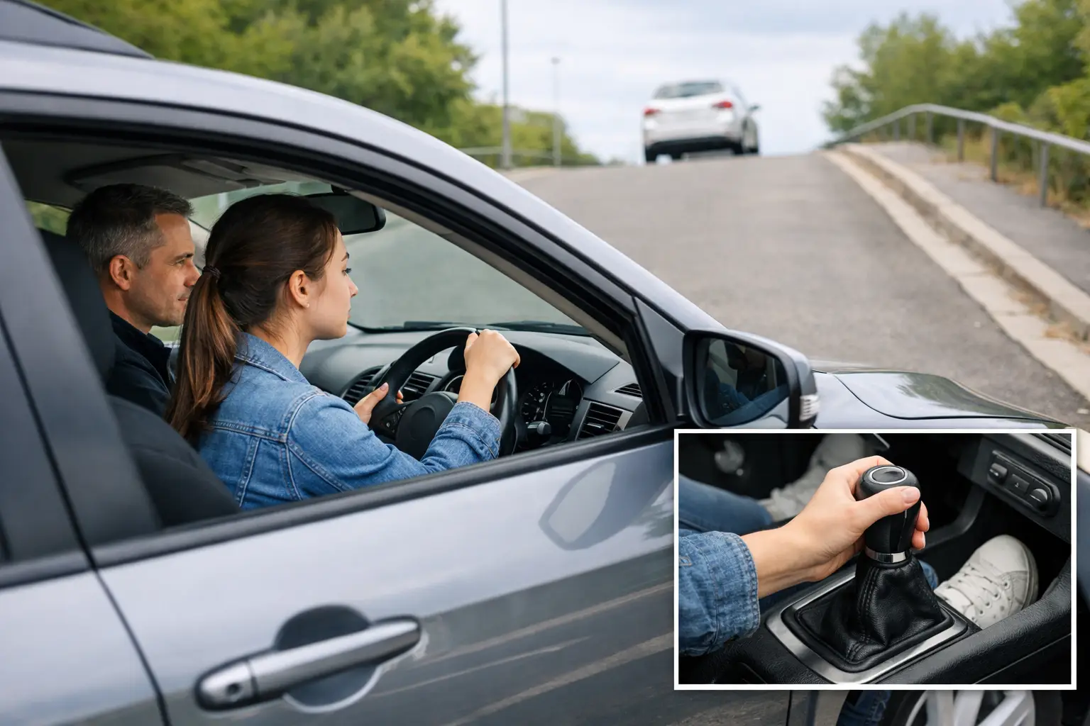 Manual Driving Lesson Hill Start Practice Tips