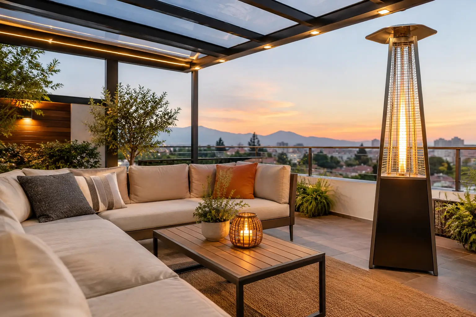 Ejemplo terraza calefaccionada para disfrutar más