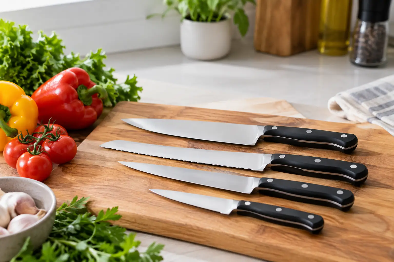 Cuchillos de cocina para principiantes en casa