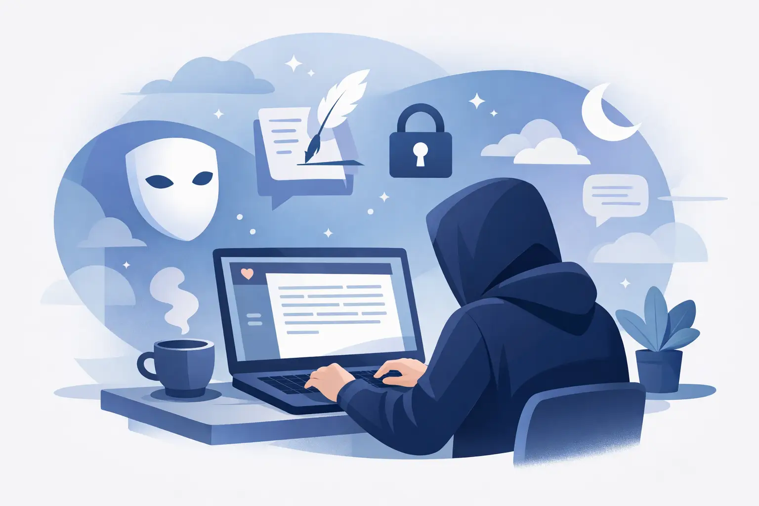 Anonym dagbok online - skriv utan krav