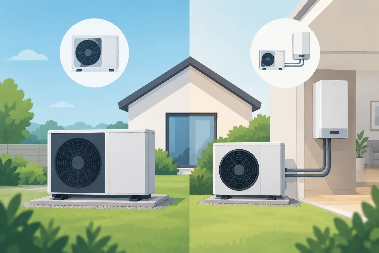 Monoblock oder Splitwärmepumpe richtig wählen