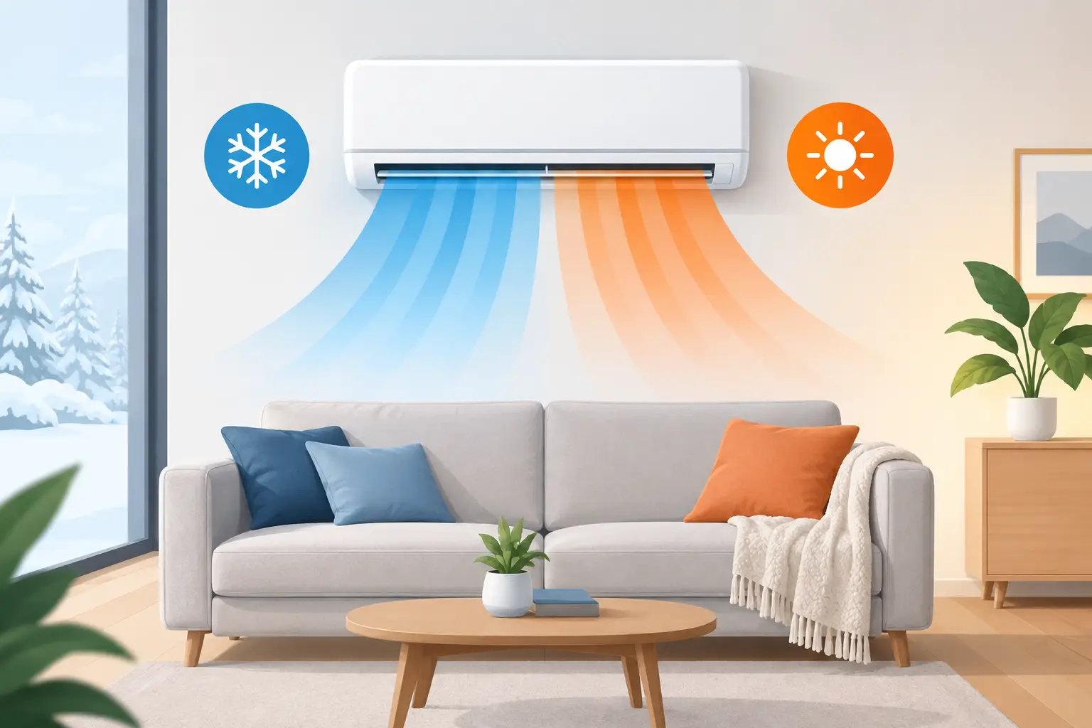 Kann eine Klimaanlage auch heizen? So geht's