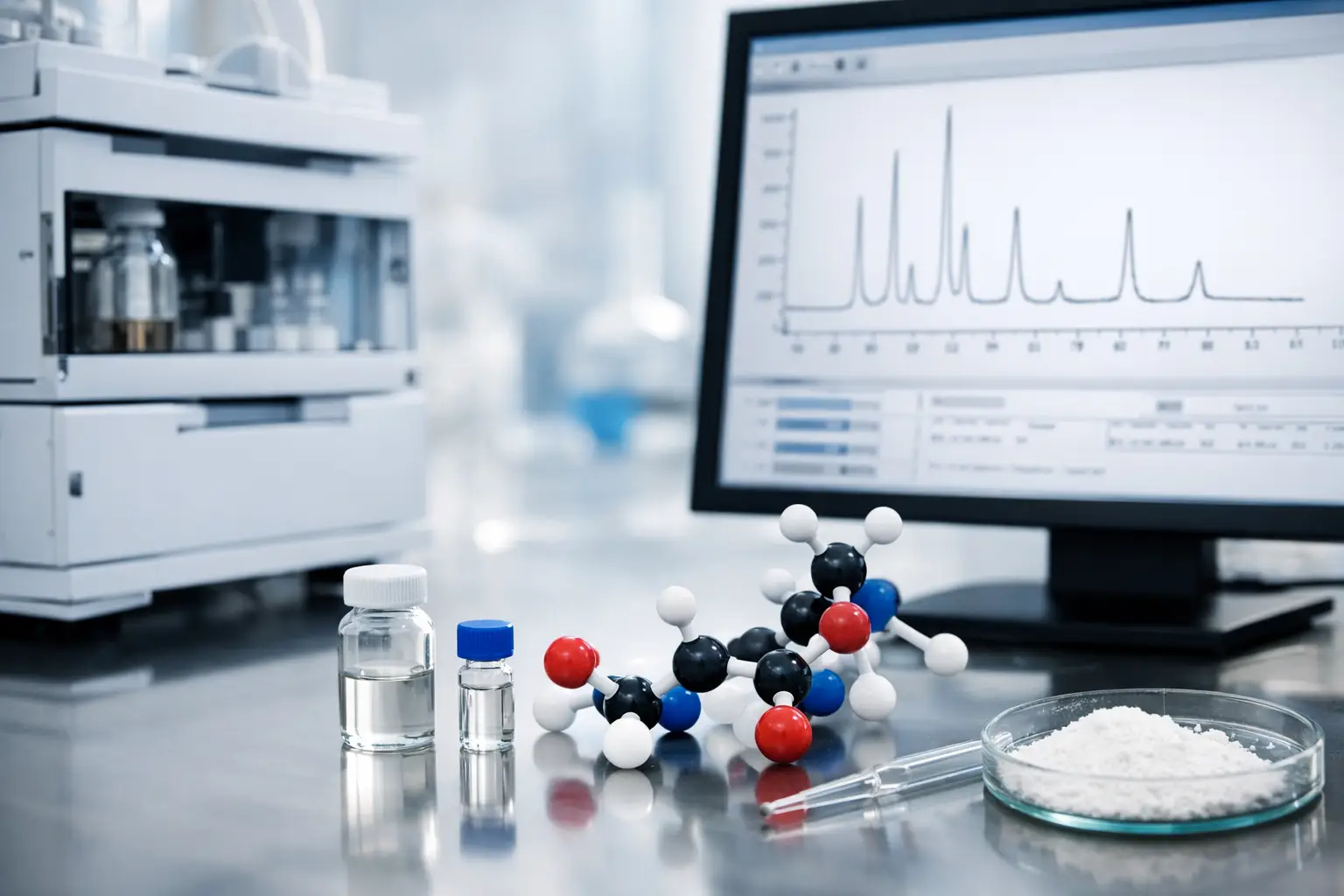 Análisis HPLC en péptidos y control de calidad