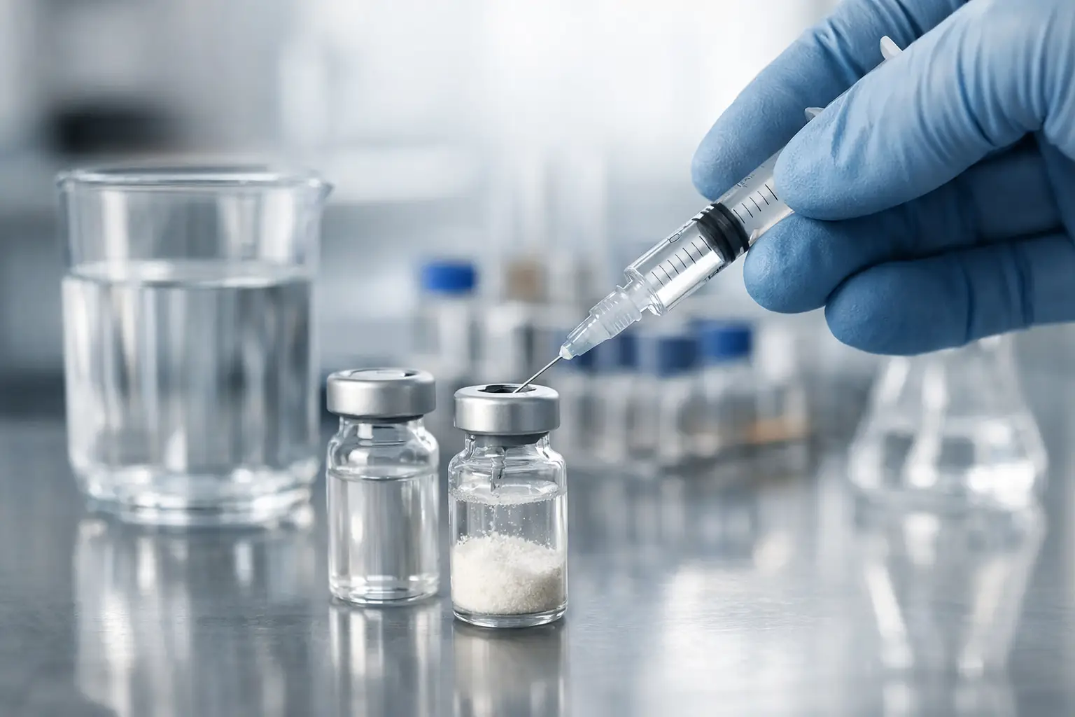Reconstitución peptídica segura con criterios estrictos