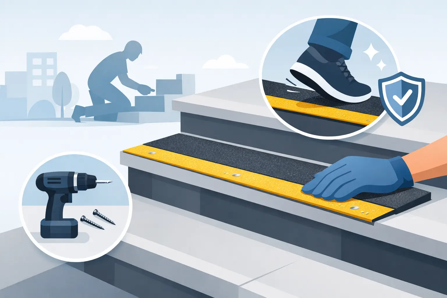 How to Install GRP Anti Slip Stair Treads