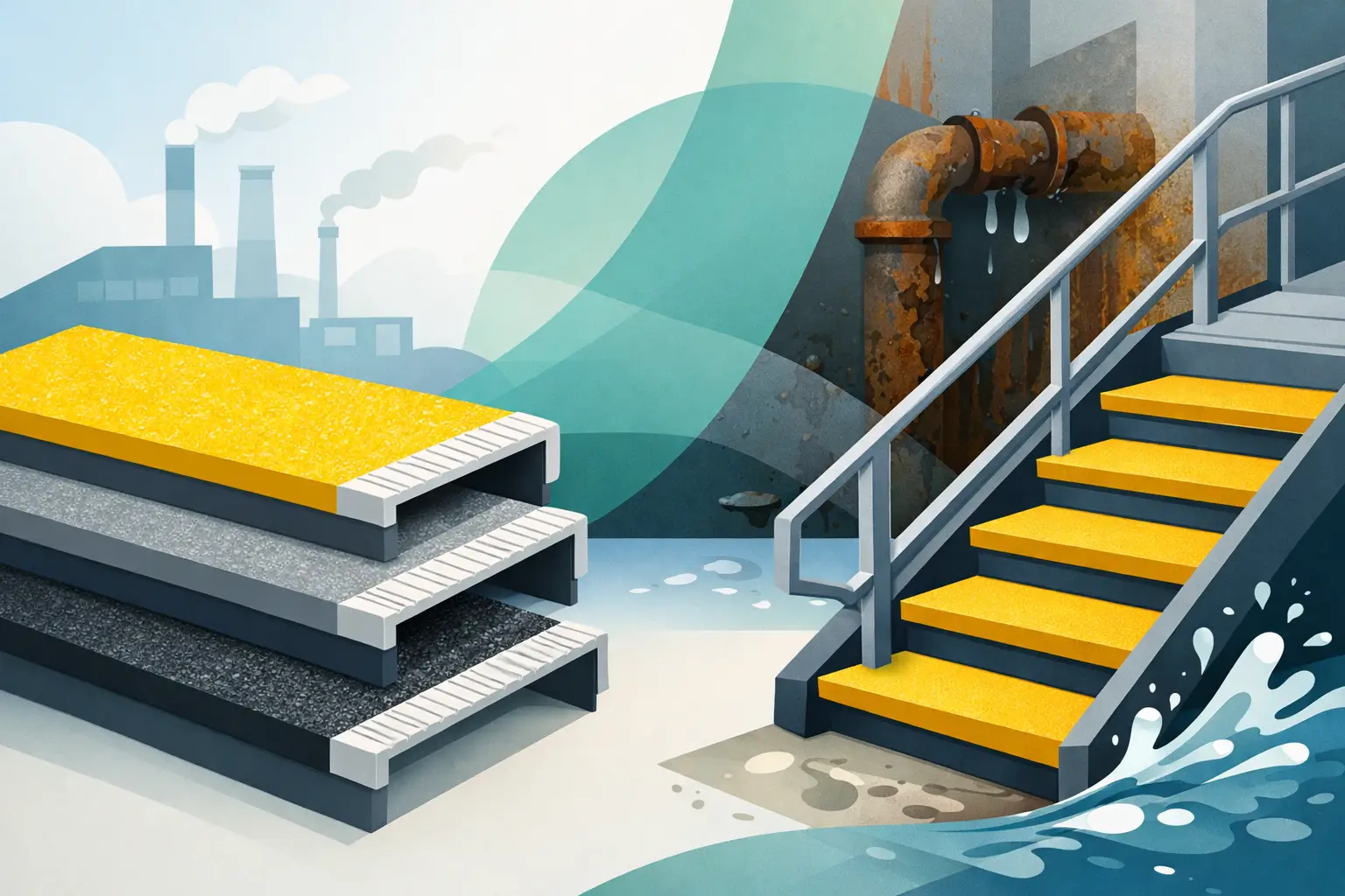 GRP Stair Treads That Stand Up to Corrosion