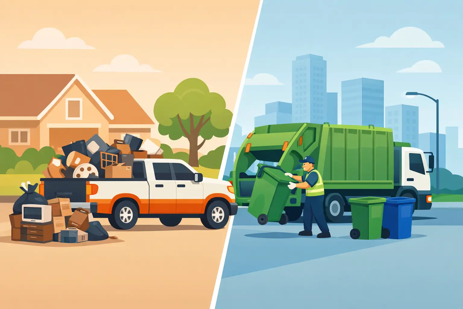 Junk Pickup vs City Collection: Which Fits?