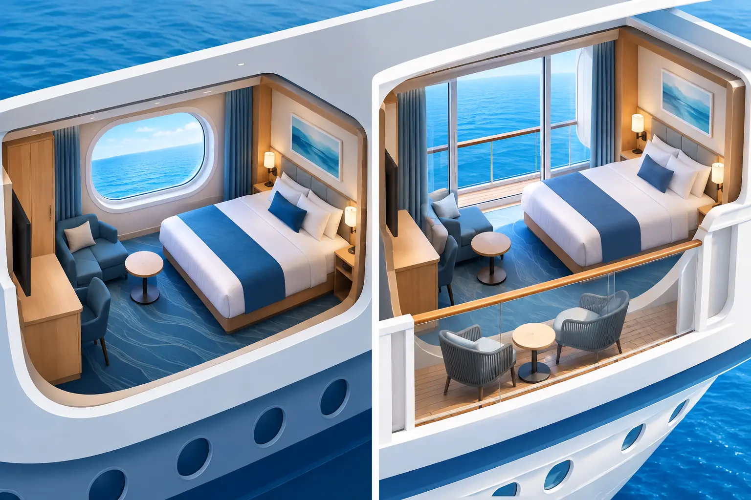 Oceanview Versus Balcony Cabins Compared