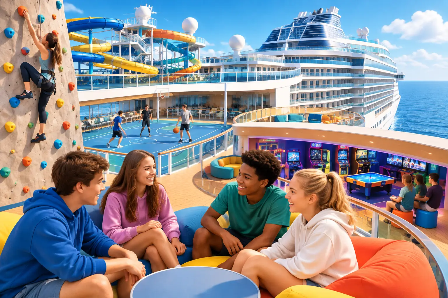Best Ships for Teen Activities on Family Cruises