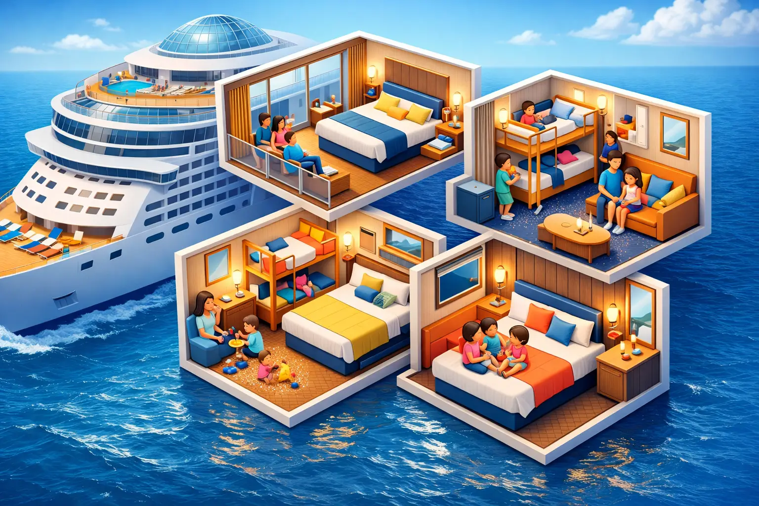 Best Cruise Cabins for Families on Any Budget