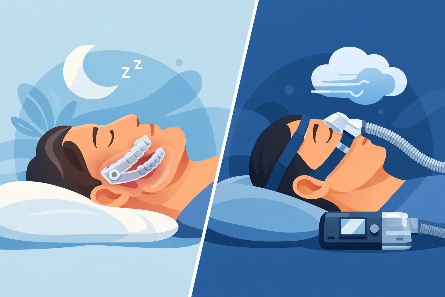 Dispositivo mandibular versus CPAP
