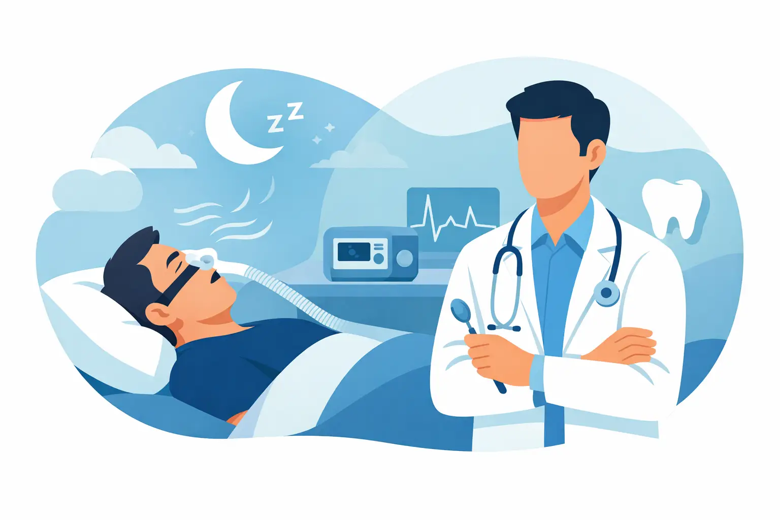 Qual dentista trata apneia do sono?