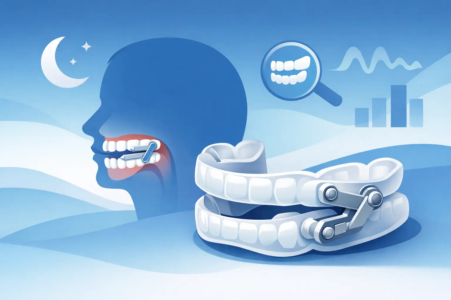 Guia do aparelho de avanço mandibular