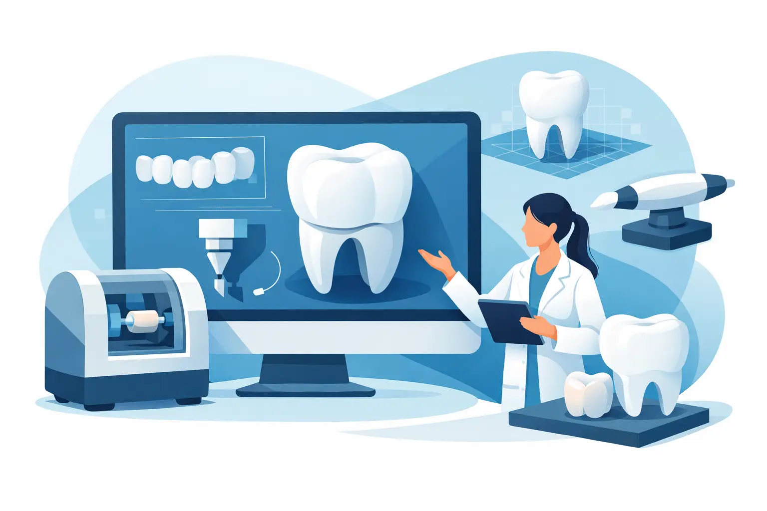 Vantagens da placa CAD CAM na odontologia