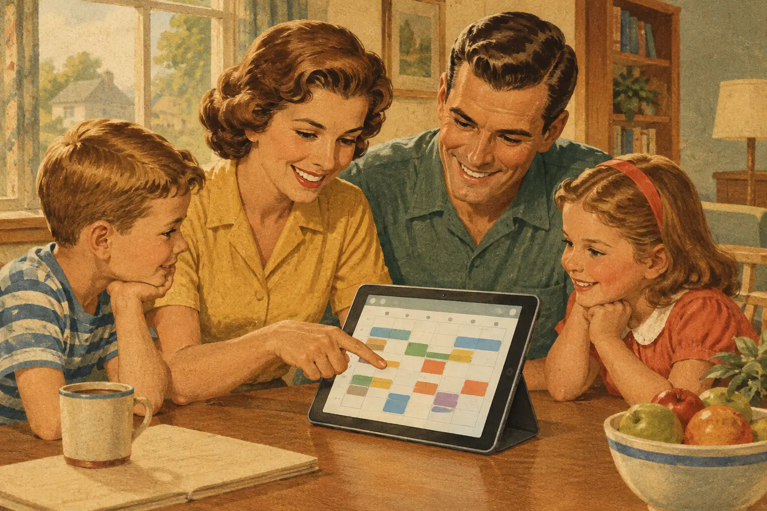 Centralized Scheduling for Families That Works