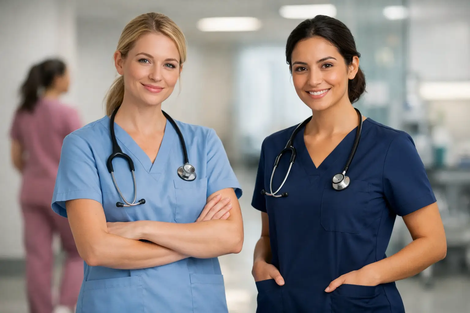 Recenzja damskich scrubs medycznych w pracy