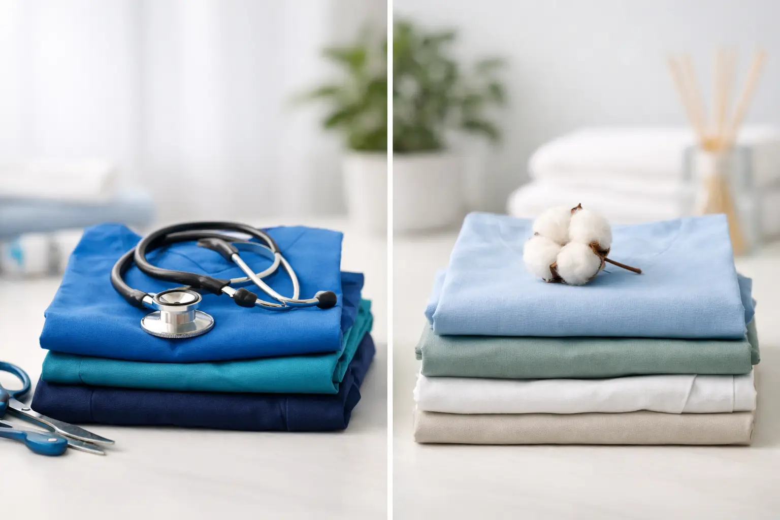 Scrubsy stretch czy bawełniane - co wybrać?