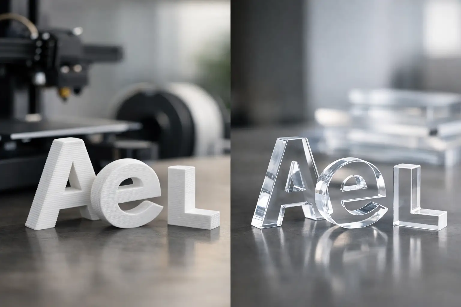 Impressão 3D ou acrílico recortado: qual escolher?