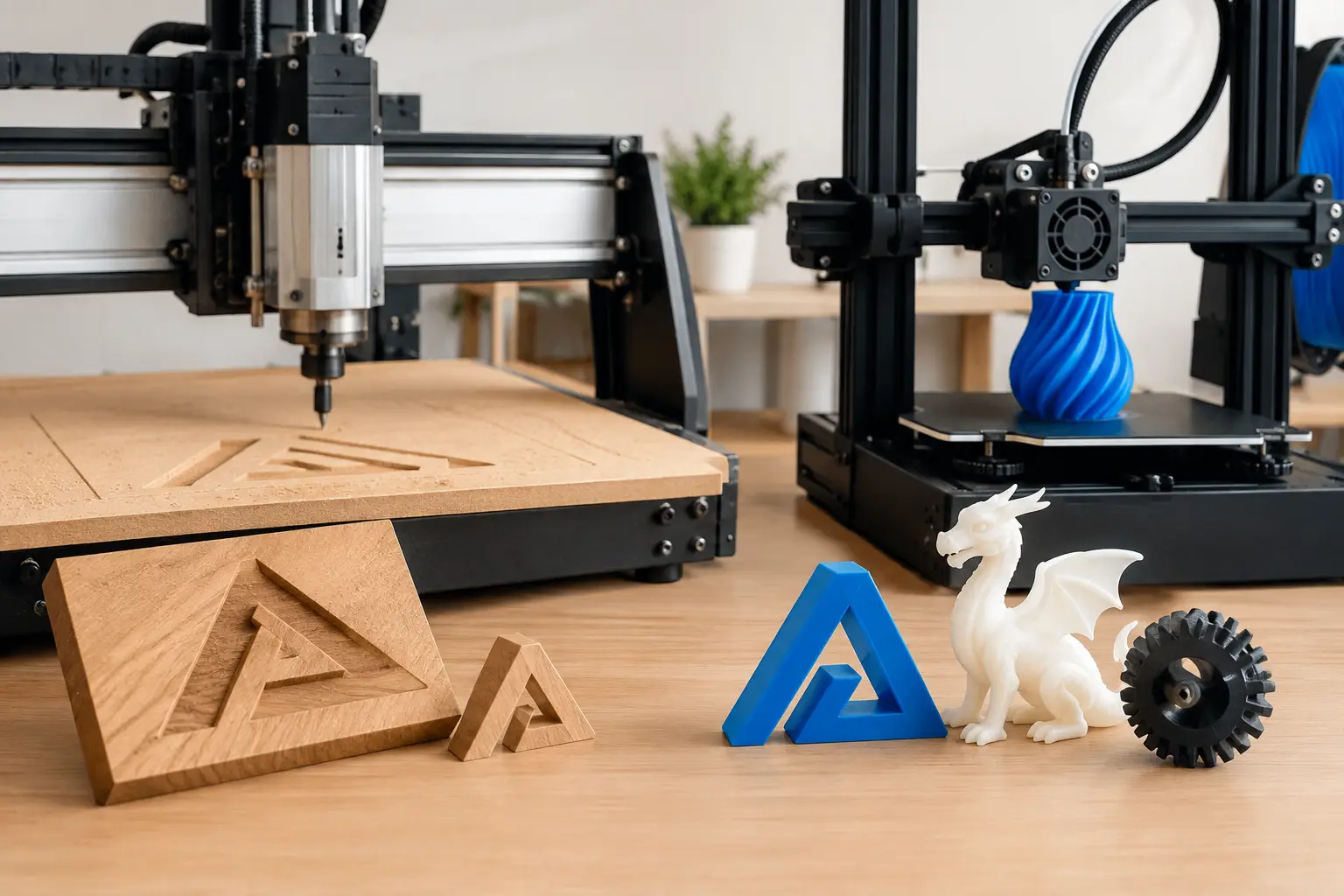 Router CNC ou impressora 3D: qual rende mais?