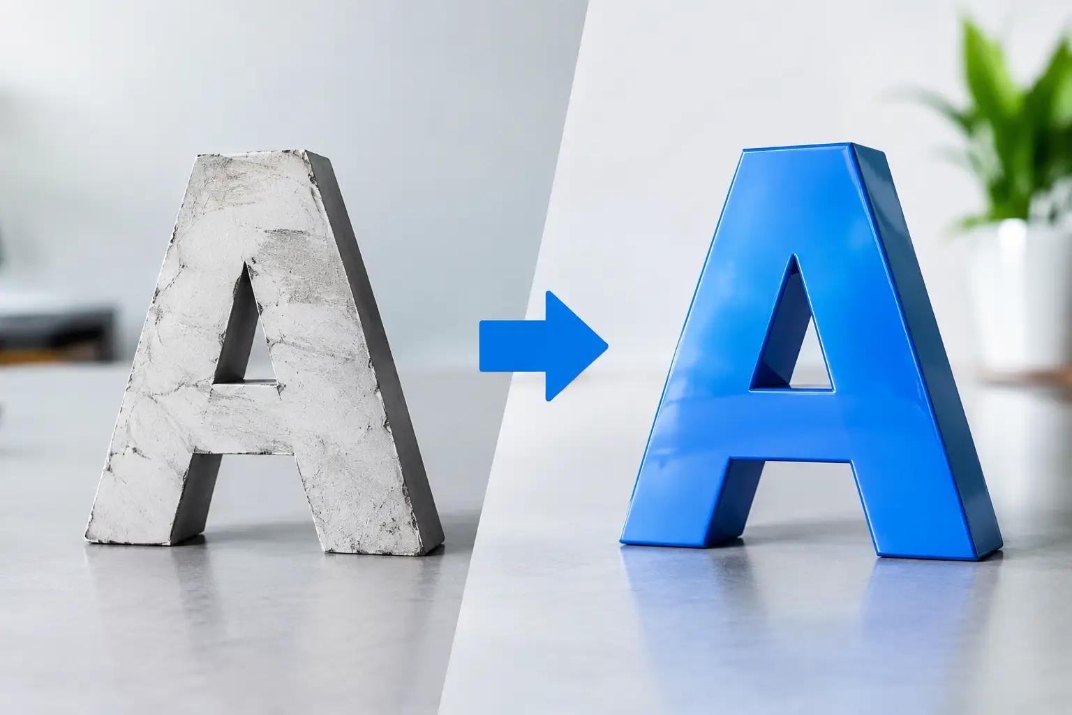 Exemplo de redução de retrabalho na letra caixa