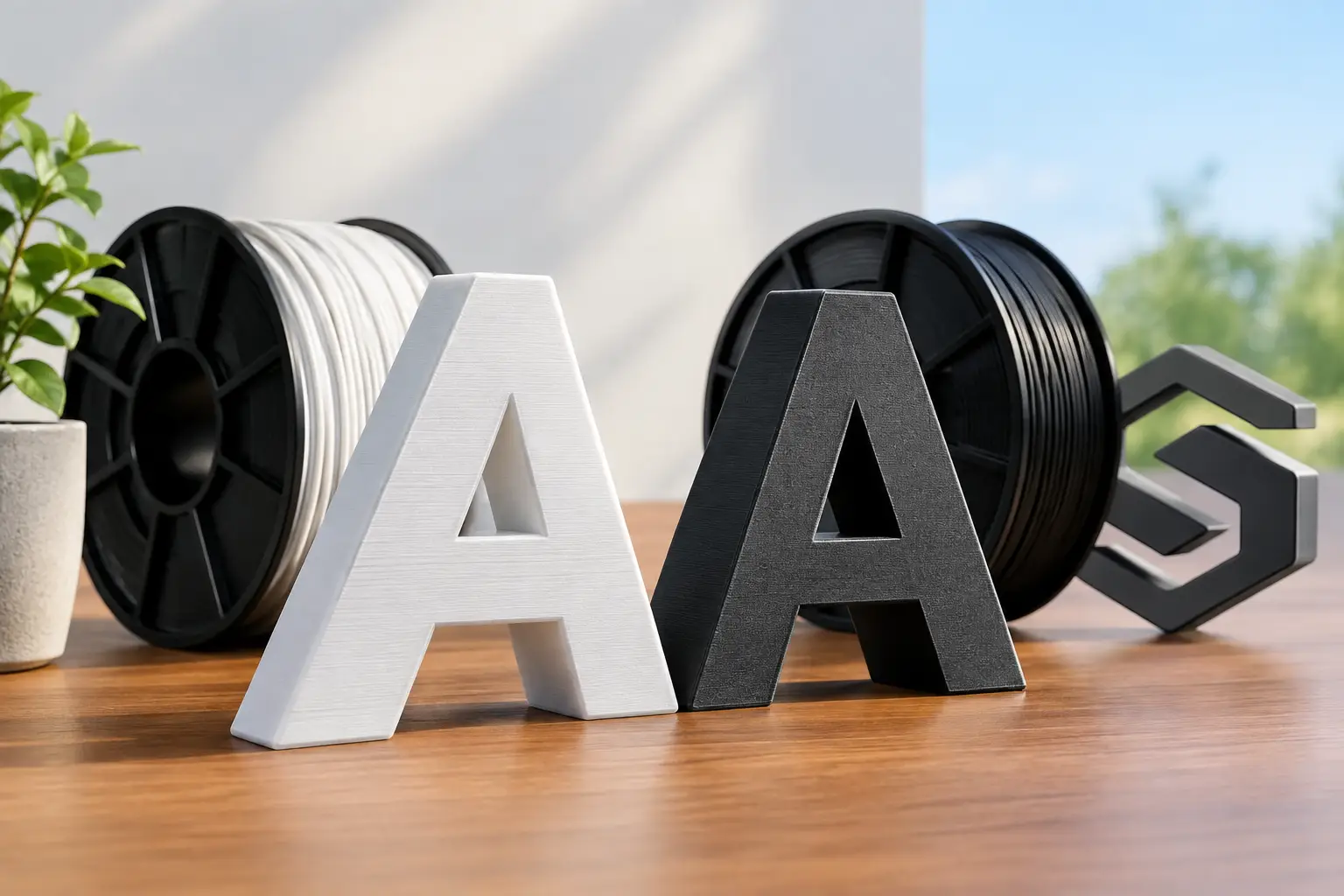 PLA ou PETG externo para letra caixa durável