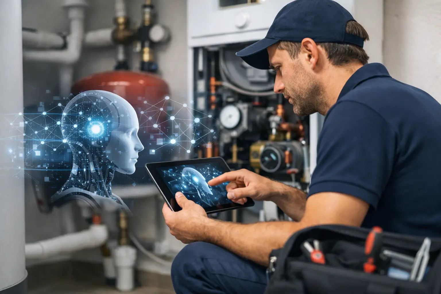 KI Wartung im SHK-Service spart Zeit vor Ort