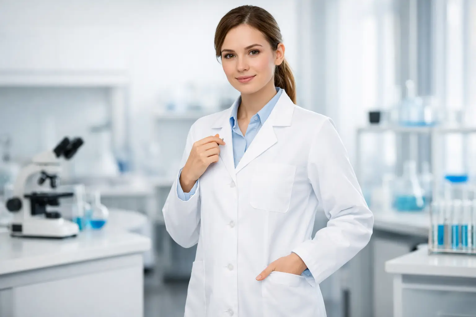 Fartuch laboratoryjny damski biały - jak wybrać