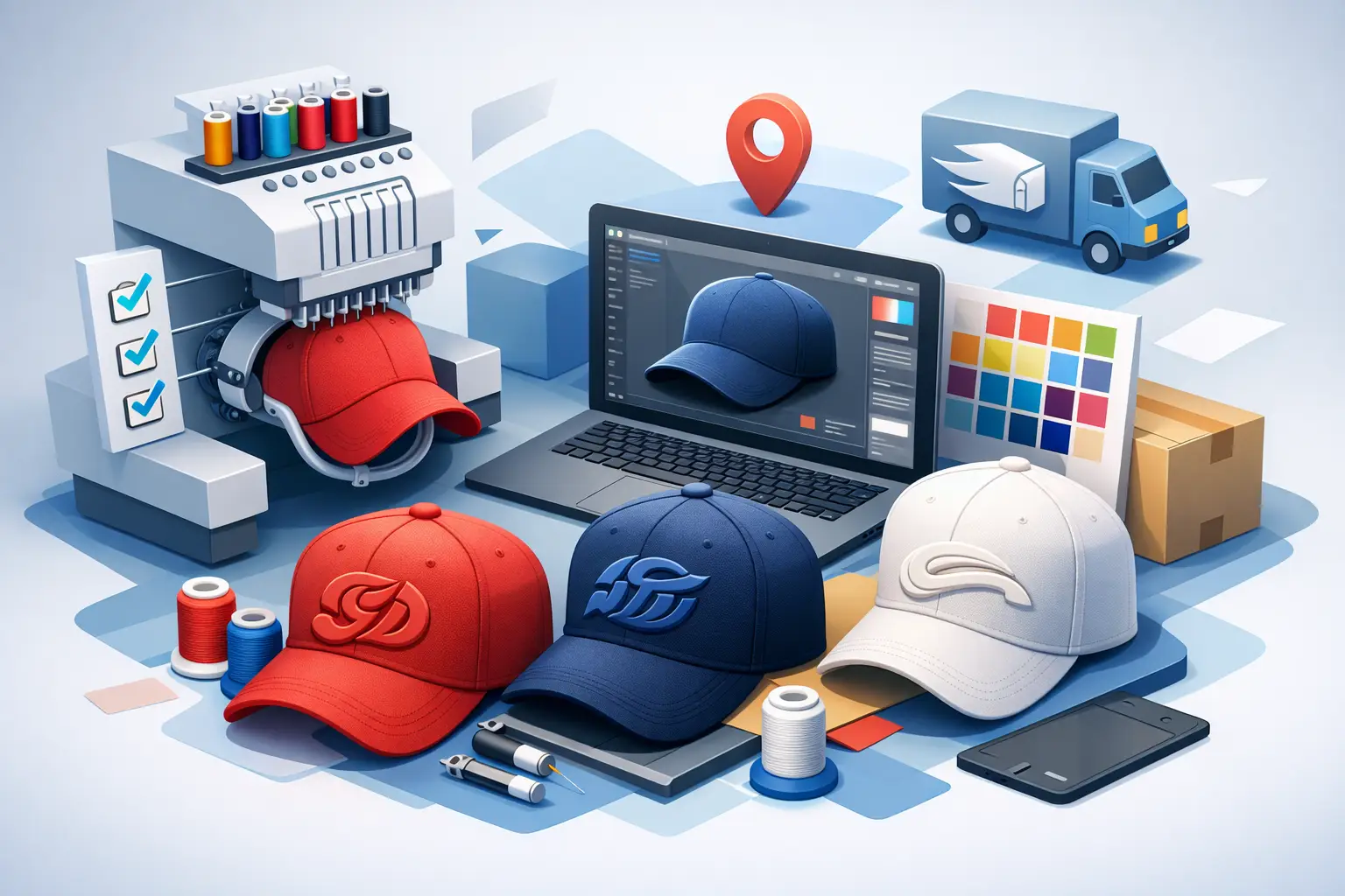 3D Stickerei Caps bestellen leicht gemacht