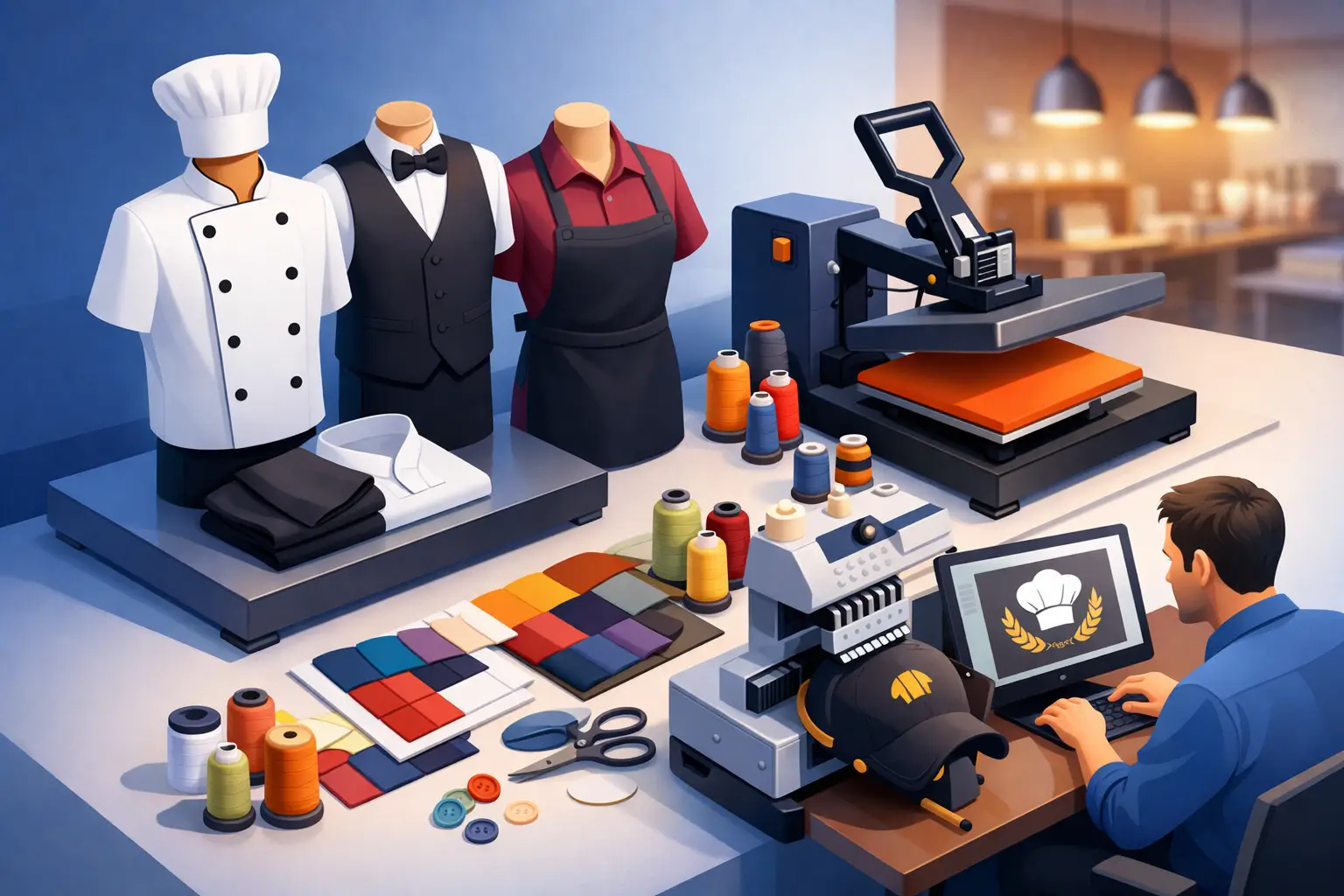 Gastro Uniforms richtig veredeln im Betrieb