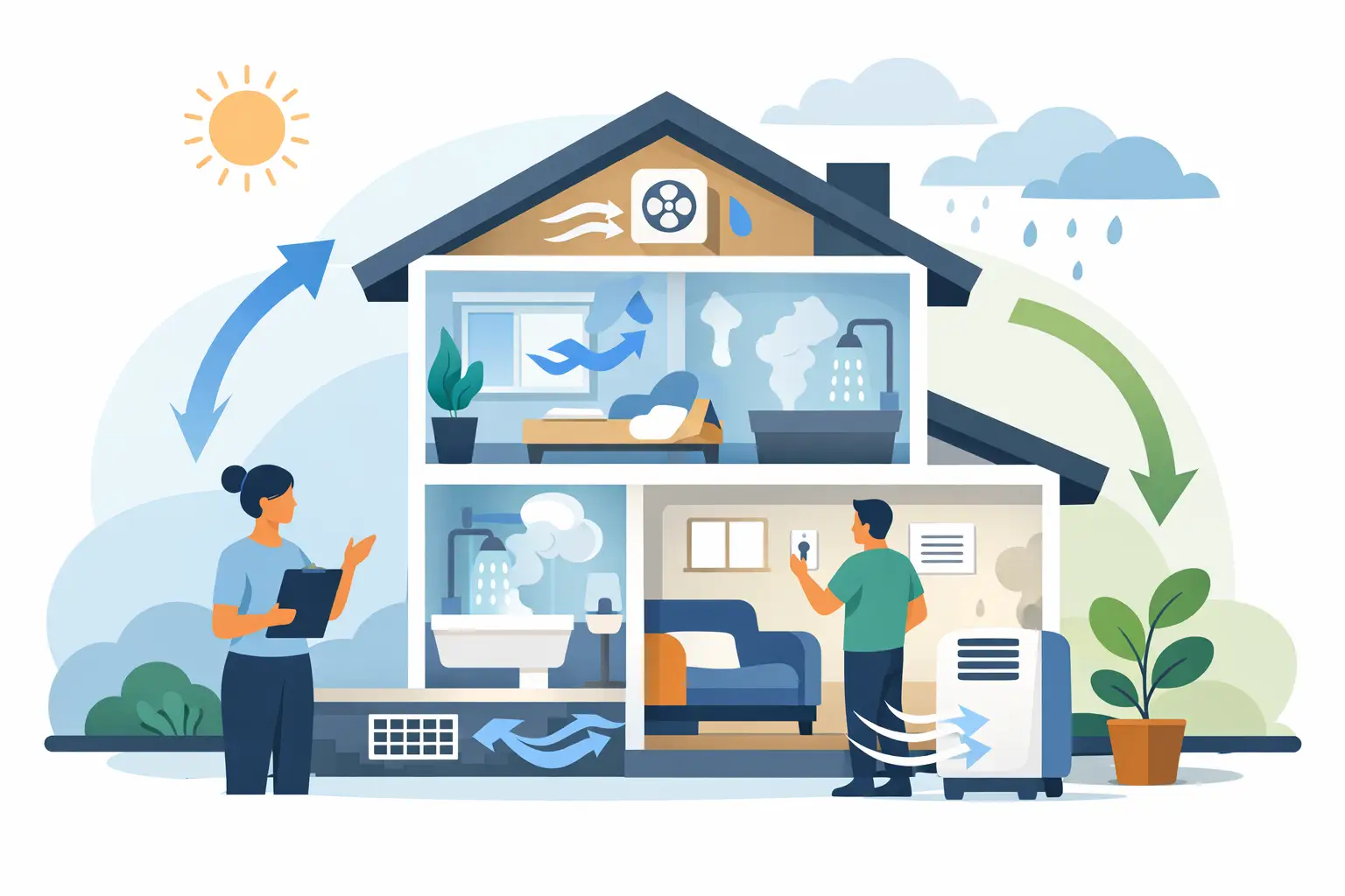 Vochtige woning beter ventileren in 7 stappen