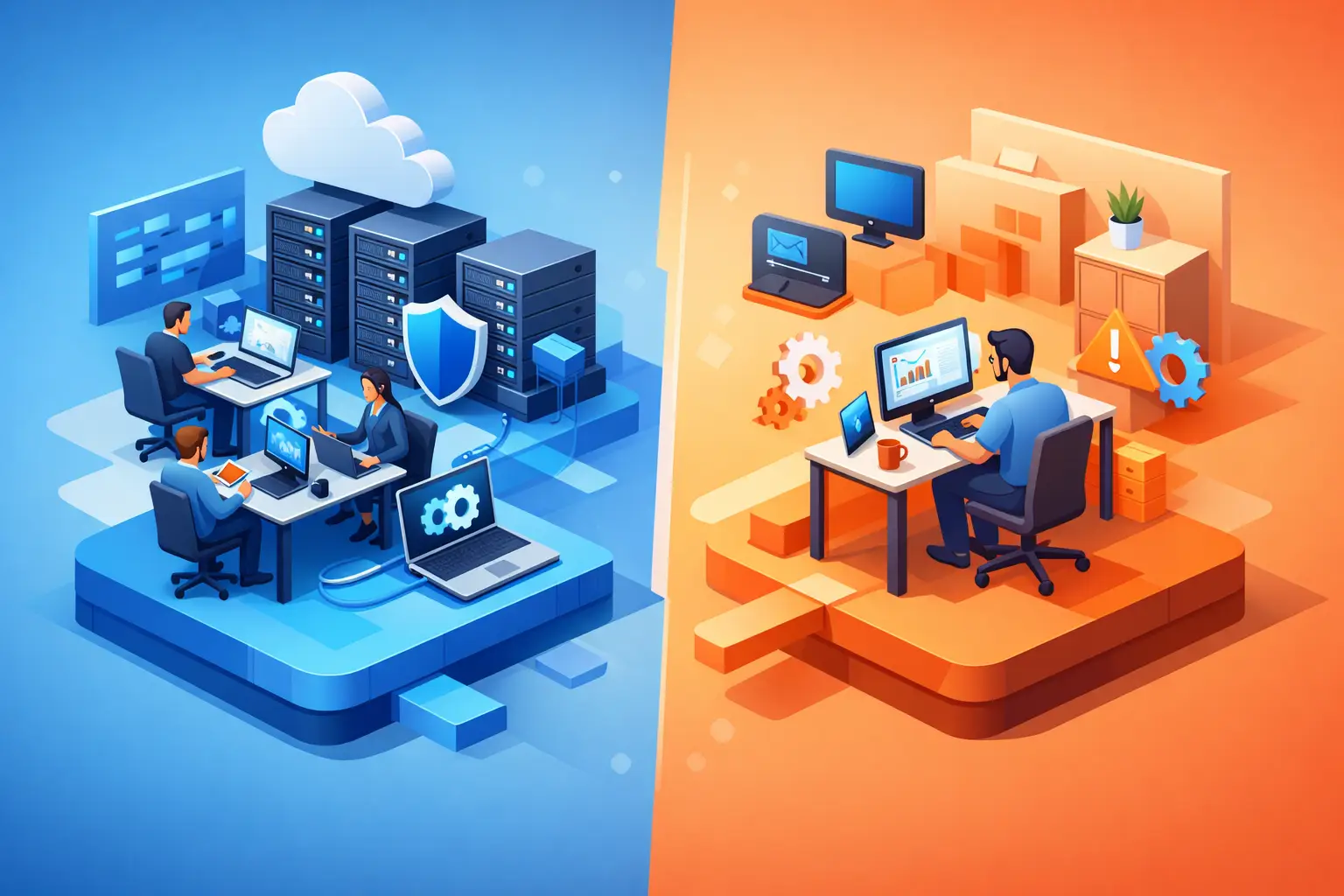 Managed IT Versus Internal Hire for Small Business