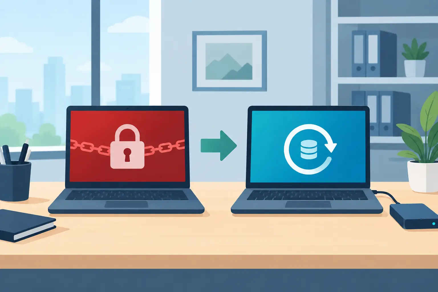 Small Office Ransomware Recovery Example
