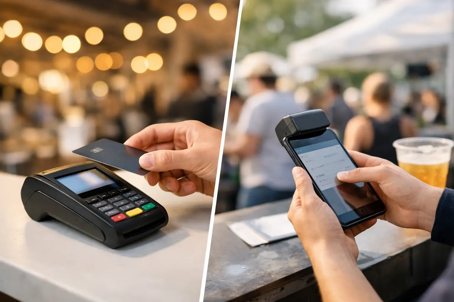 Cashless Terminals Versus Mobile POS for Events